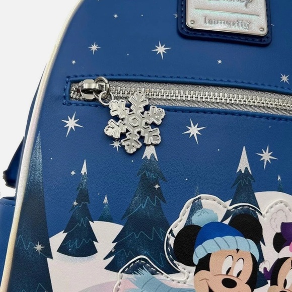 Loungefly Disney Backpack - Ice Skating Minnie & Mickey - Picture 4 of 5